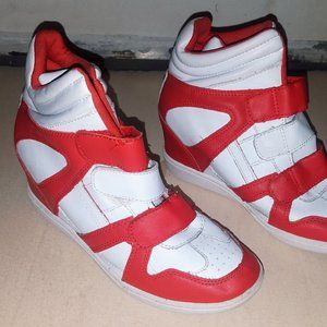 Skechers SKCH+3 high top basketball sneakers 5 1/2